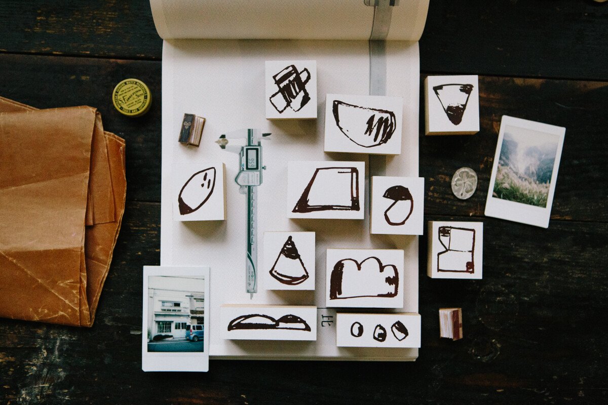Rough Shapes DIY Rubber Stamp