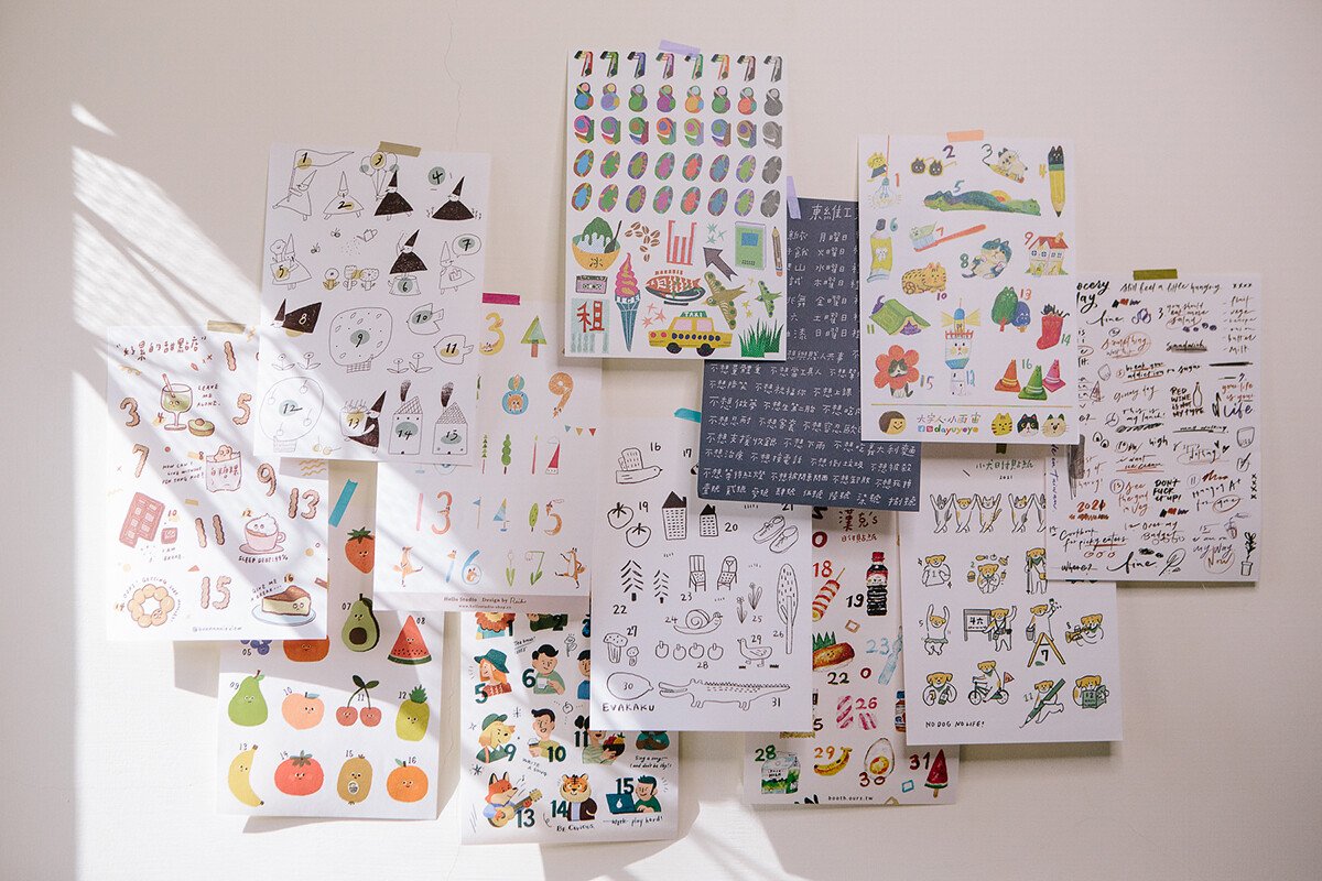 Homemaker Collab Date Cut-Out Stickers