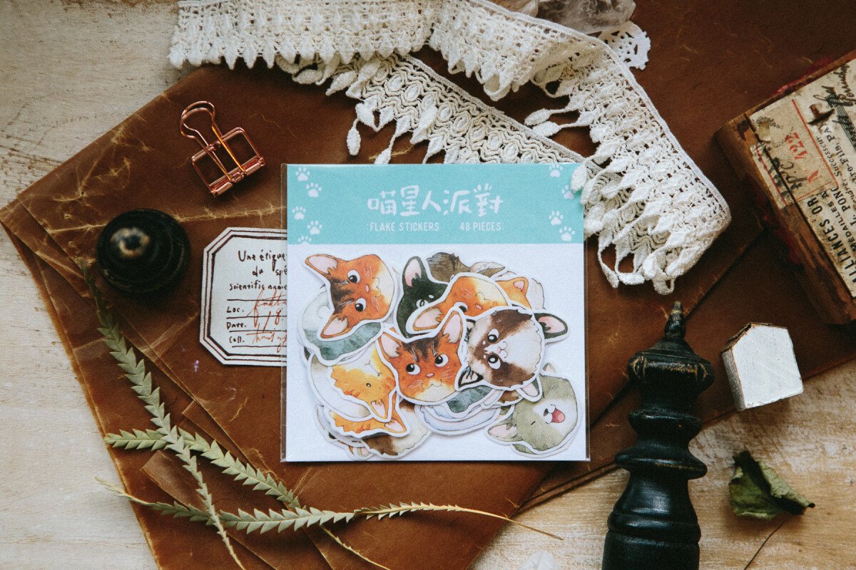 喵星人派對 貼紙包