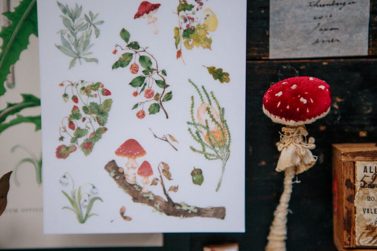 Wild Plants II print-on stickers